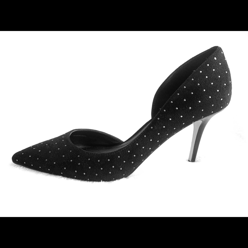 WHBM 3" Studded D'Orsay Pumps